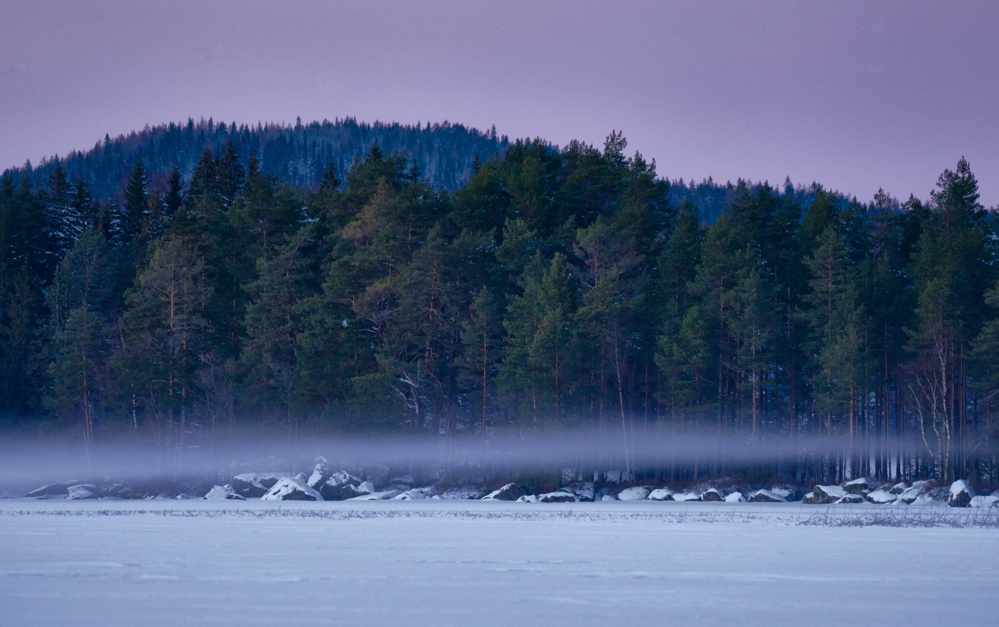 Nikon D800E sample photo. Sunset at lake bredreven värmland sweden photography