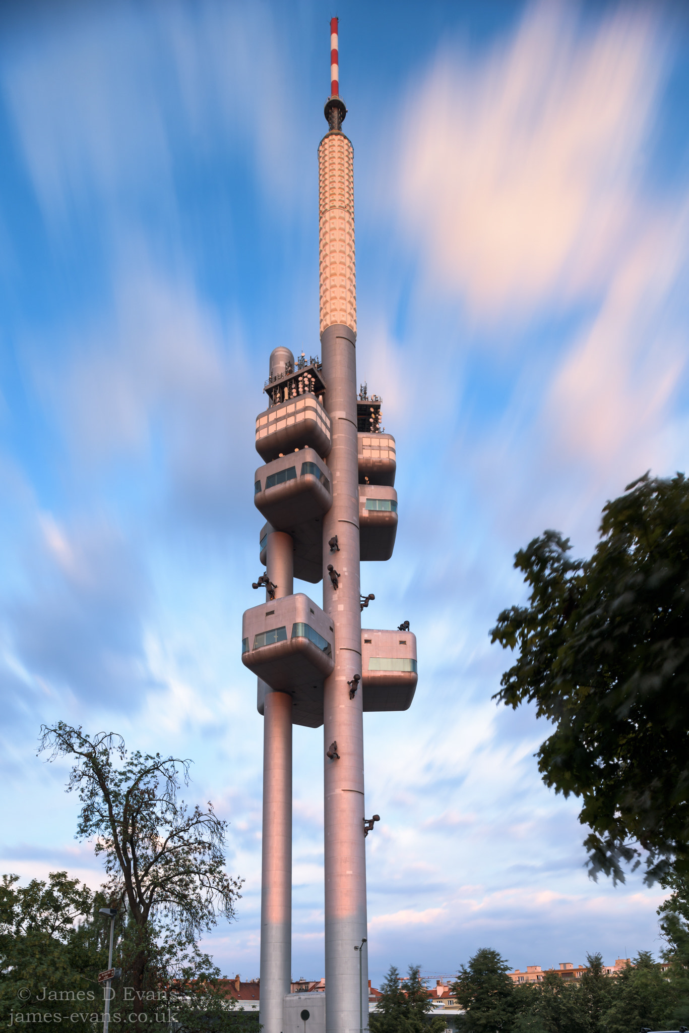 Nikon D750 + Nikon PC-E Nikkor 24mm F3.5D ED Tilt-Shift sample photo. Žižkov television tower photography