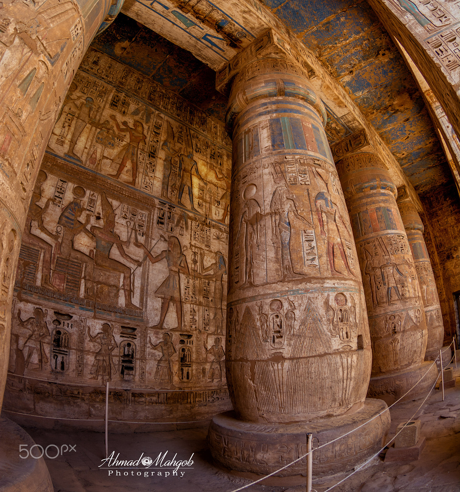 Nikon D7100 + Nikon AF DX Fisheye-Nikkor 10.5mm F2.8G ED sample photo. Mortuary temple of hatshepsut photography