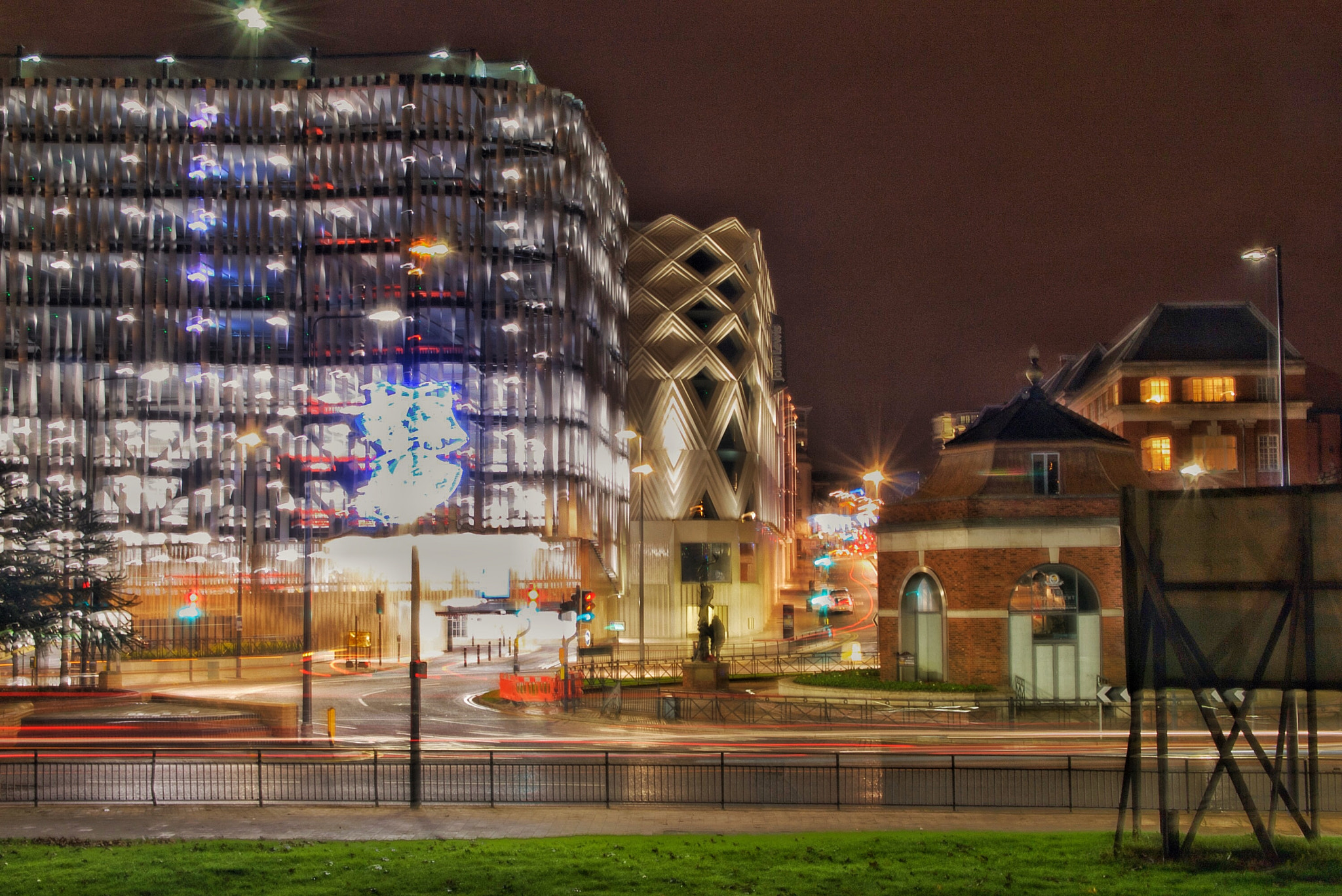 Panasonic Lumix DMC-G10 + Panasonic Lumix G Vario 14-42mm F3.5-5.6 ASPH OIS sample photo. Leeds light trail john lewis photography