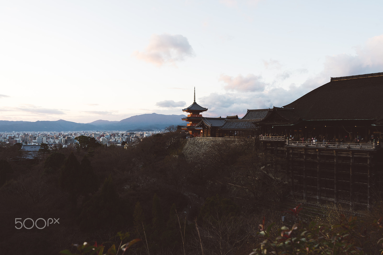 Sony a7R II sample photo. Sunset over kyoto photography