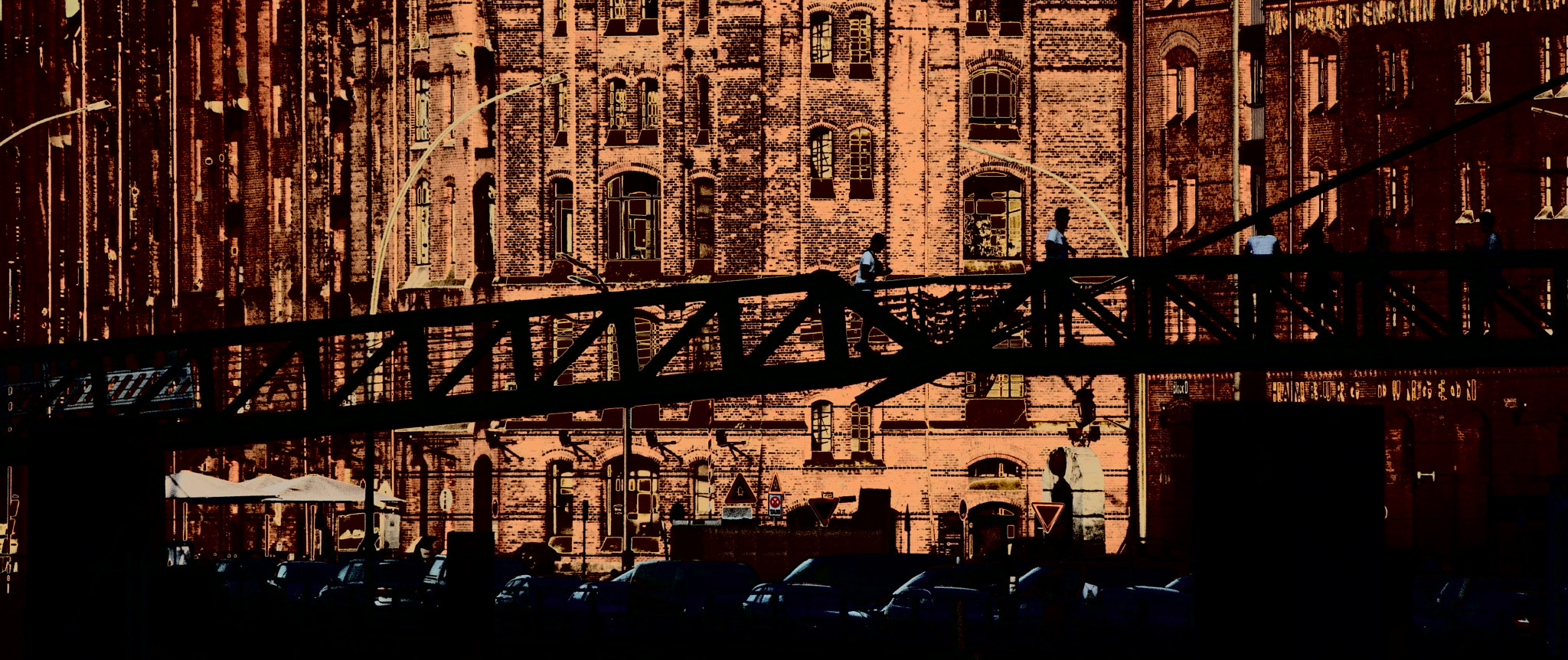 Sony E 55-210mm F4.5-6.3 OSS sample photo. Bridge in hamburg photography