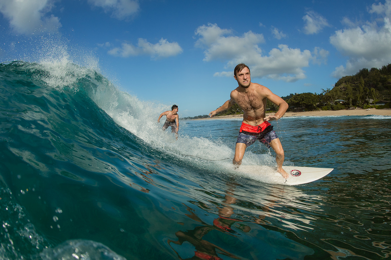 Nikon D4 + Nikon AF Fisheye-Nikkor 16mm F2.8D sample photo. North shore surfer#1 photography