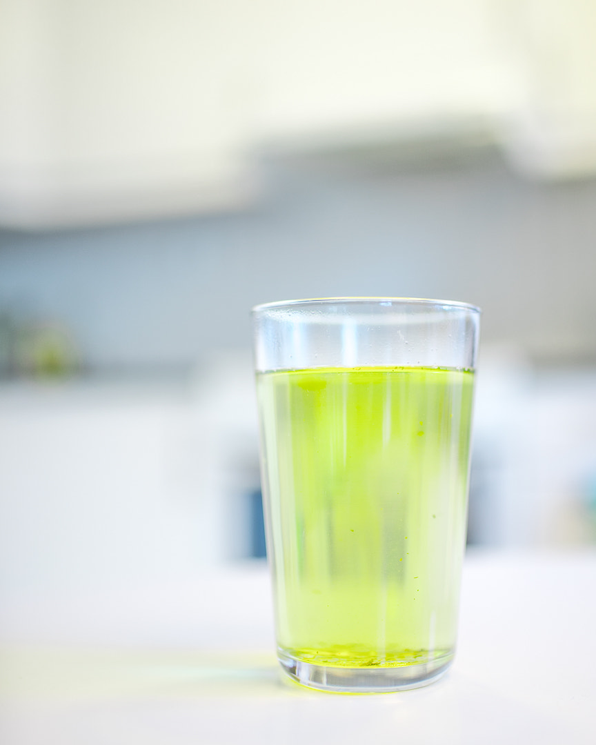 Sigma 35/1.4 EX HSM sample photo. Gyokuro green tea photography