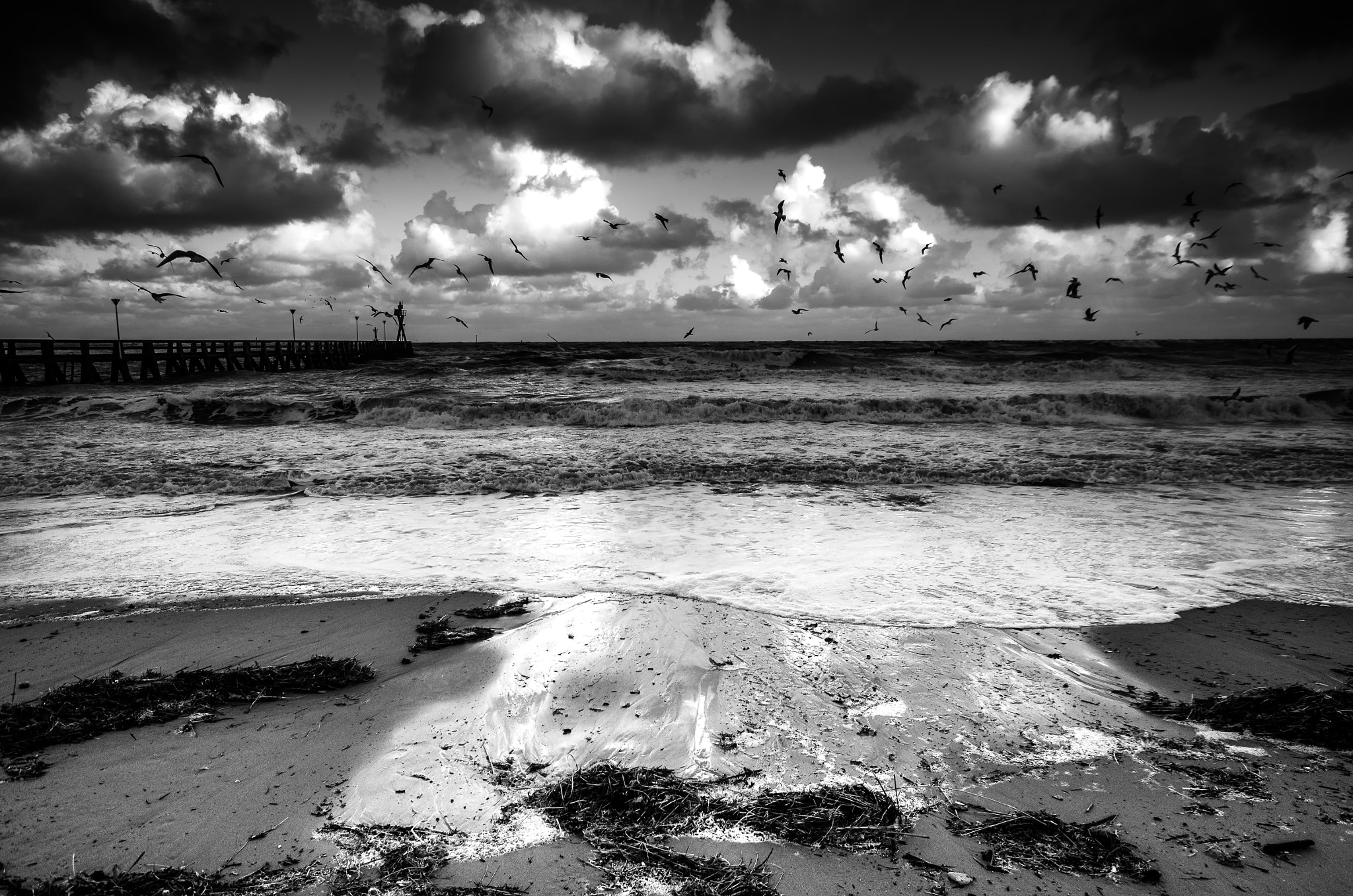 Sigma AF 10-20mm F4-5.6 EX DC sample photo. Plage de courseulles sur mer photography