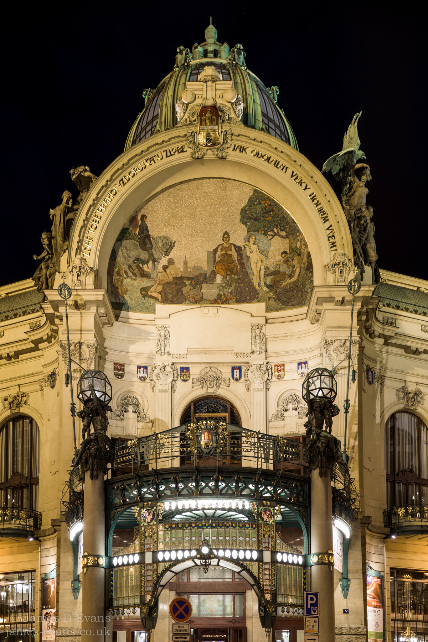 Nikon D750 + Nikon PC-E Nikkor 24mm F3.5D ED Tilt-Shift sample photo. Municipal house (obecní dům) photography