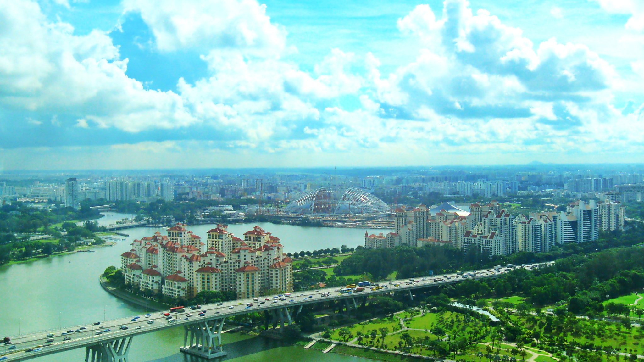 Canon PowerShot A3100 IS sample photo. Captured from singpore flyer- the breathtaking view of singapore city! photography