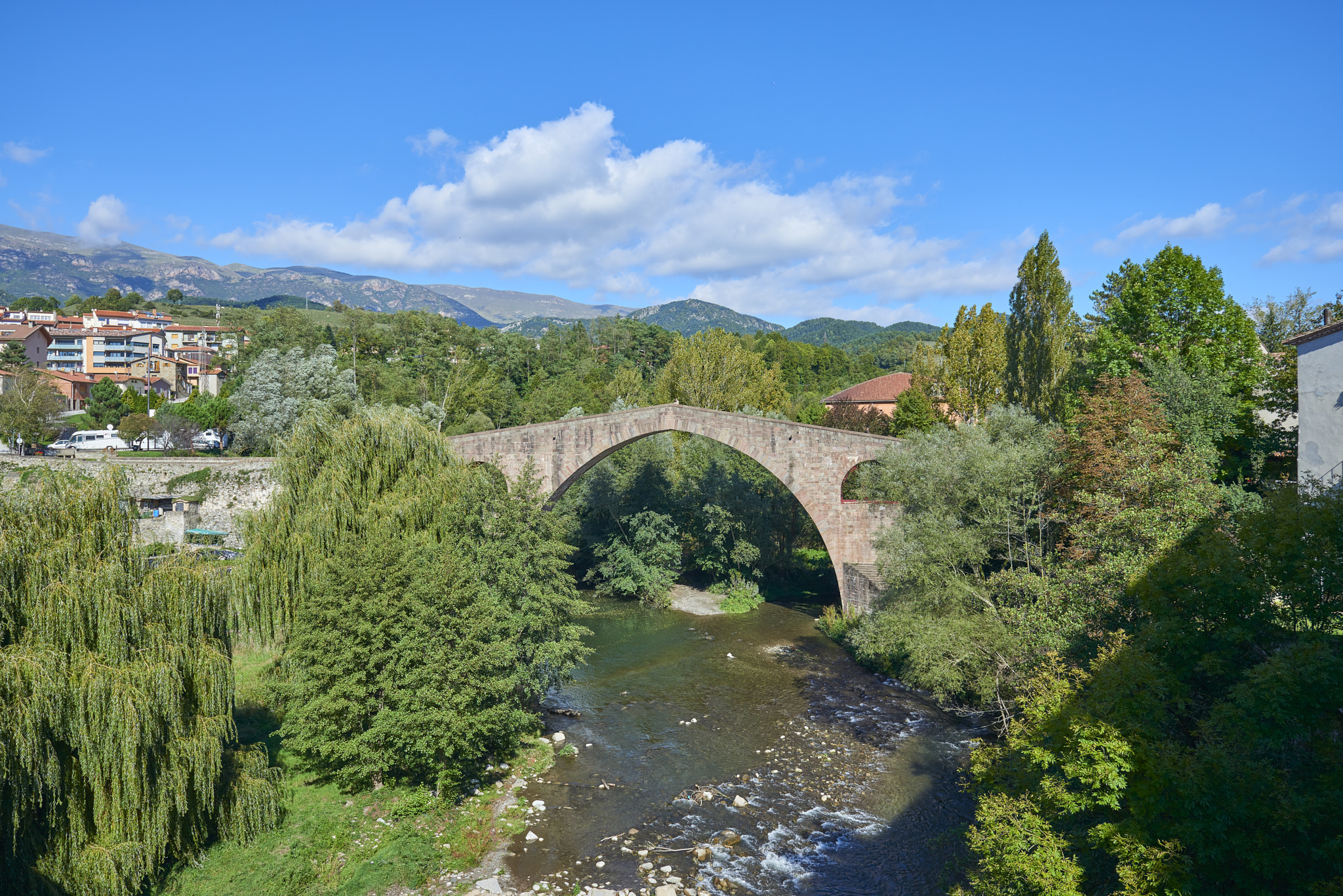 Nikon D800 sample photo. Puente viejo sant joan de les abadesses photography