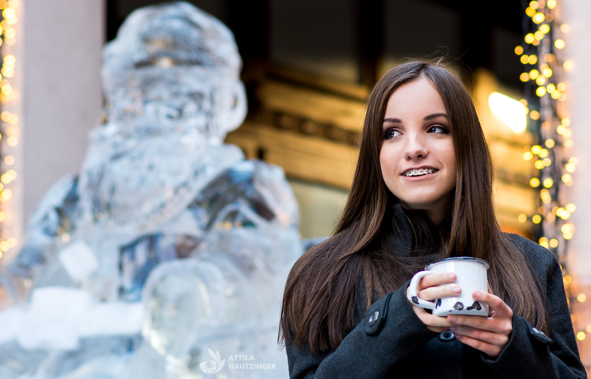 Nikon D5200 + Nikon AF-S Nikkor 85mm F1.8G sample photo. Frozen santa photography