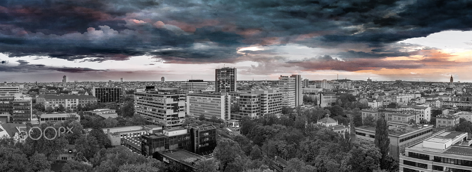 Canon EOS 40D sample photo. Robert emmerich - 8 pan panorama at the roof top o photography