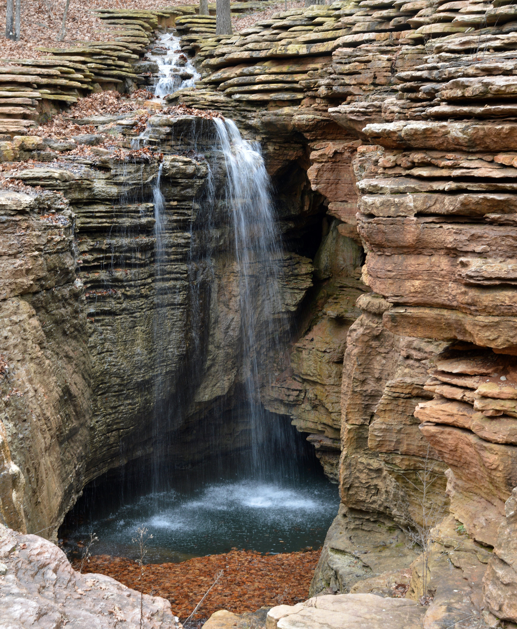 Nikon D3200 sample photo. Waterfall ozarks 1 photography