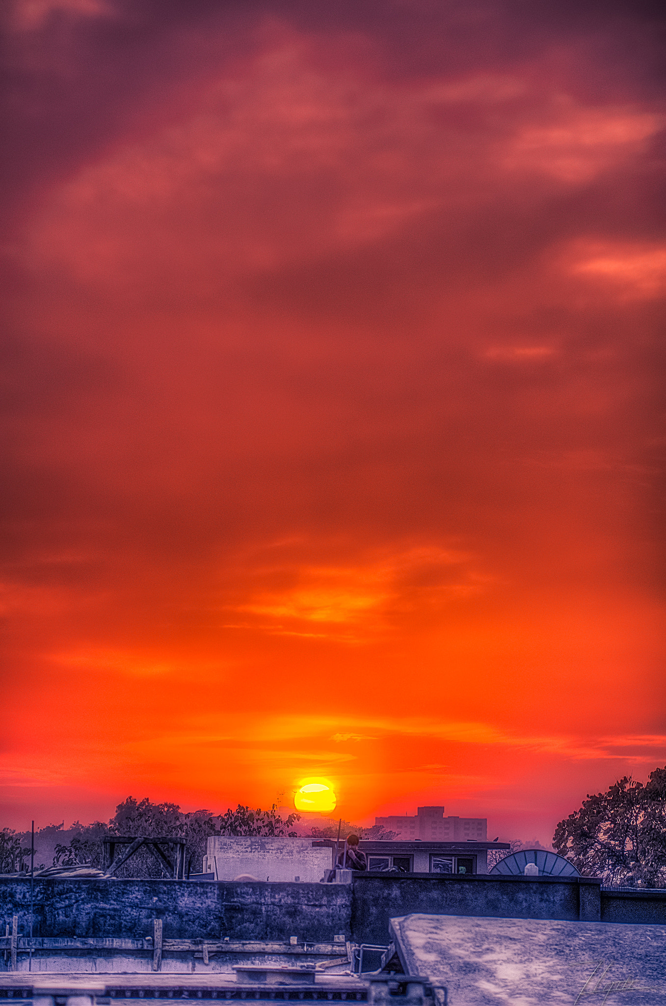 Sigma 50-100mm F1.8 DC HSM Art sample photo. Winter sunset photography