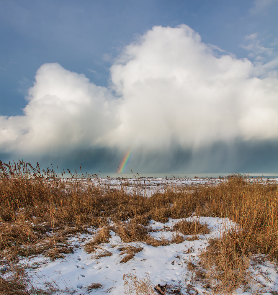 Canon EOS 50D sample photo. Winter rainbow photography