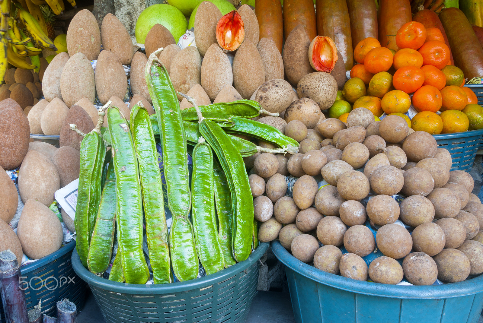 Nikon D200 sample photo. Sale of organic tropical fruits in guatemala photography