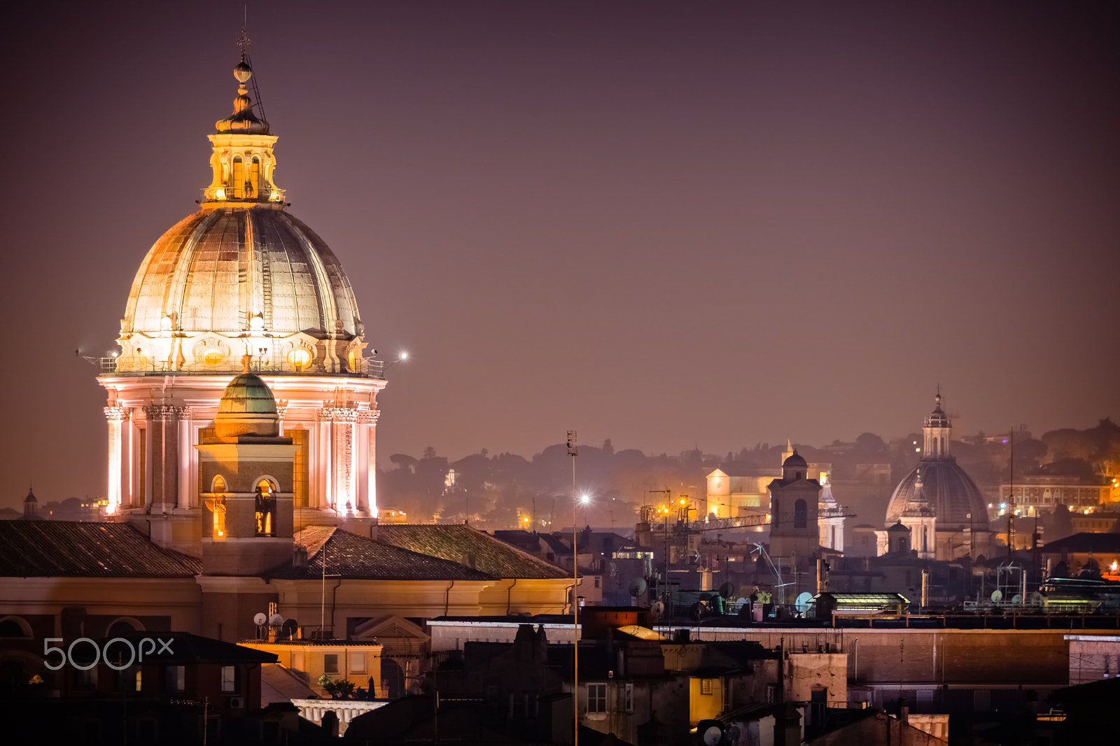 Sony a6300 + Sony E 55-210mm F4.5-6.3 OSS sample photo. Rooftops of rome photography