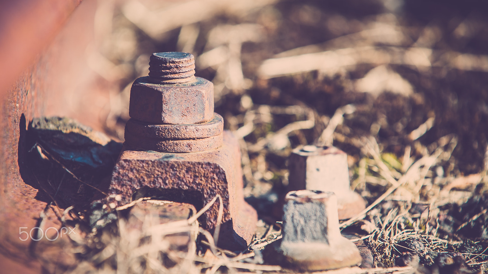 Minolta/Sony AF 70-200mm F2.8 G sample photo. Detail from a old railway swith track photography