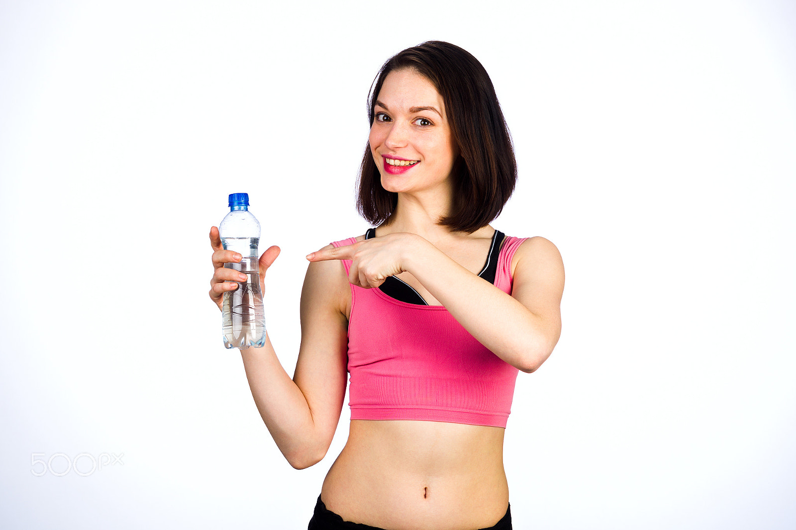 Canon EOS-1D Mark IV + Canon EF 100mm F2.8L Macro IS USM sample photo. Young woman in sportswear with a bottle of drinking water photography