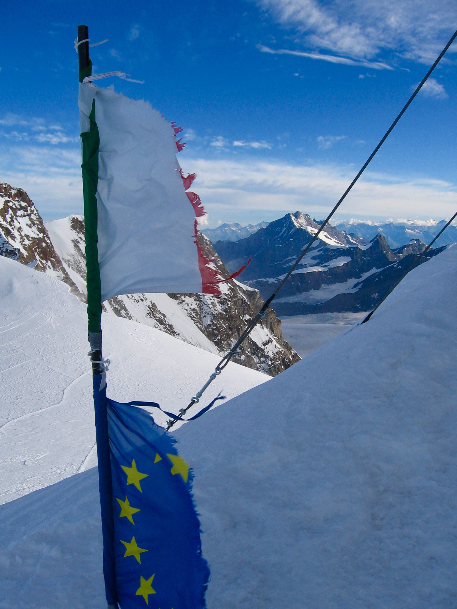 Canon POWERSHOT A520 sample photo. Landscape view from gnifetti peak on monte rosa. photography