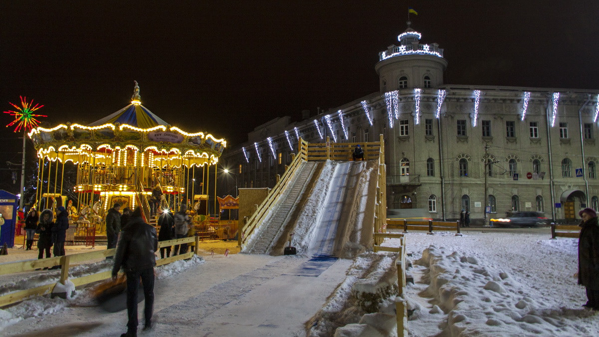 Canon EOS 50D sample photo. Chernigov new year's photography