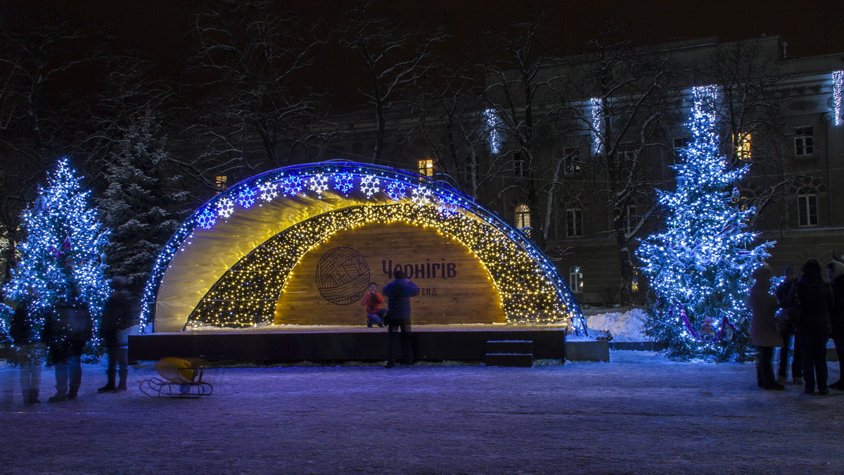 Canon EOS 50D sample photo. Chernigov new year's photography