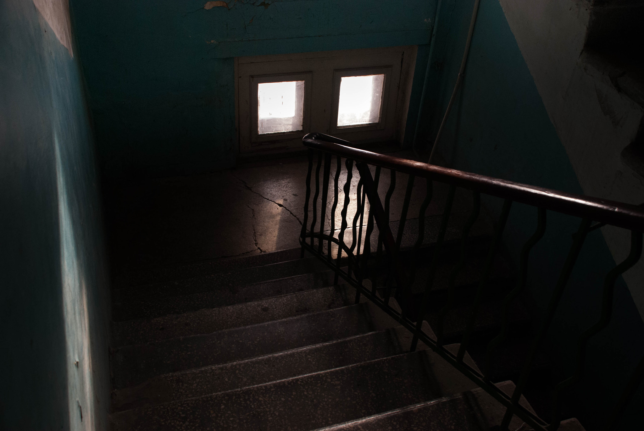 Nikon D60 sample photo. The stairwell photography