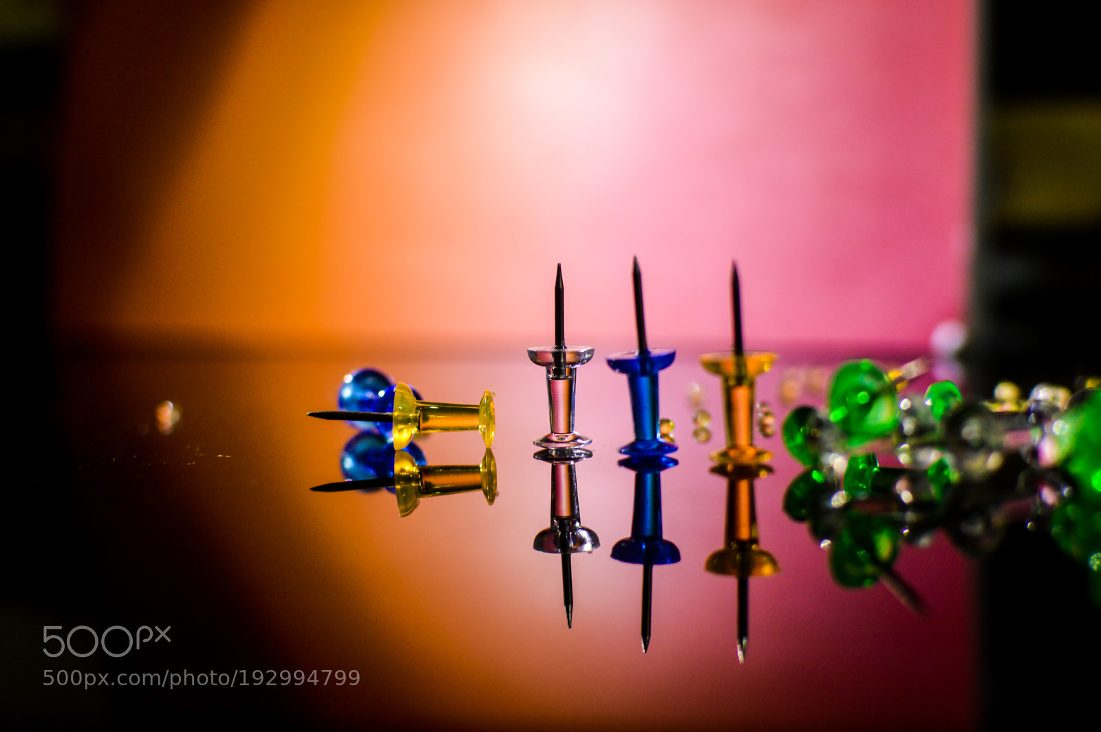 Nikon D3200 sample photo. Paper pins photography