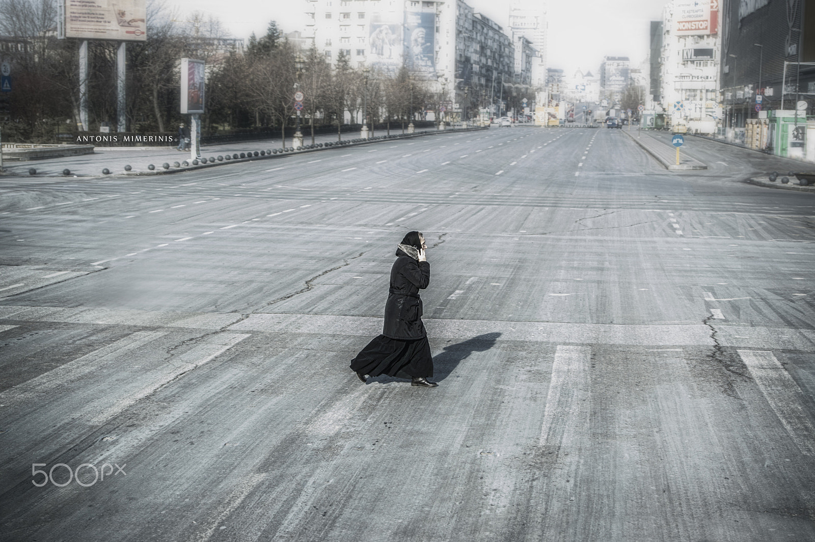 Pentax K-3 sample photo. Lonely walker photography