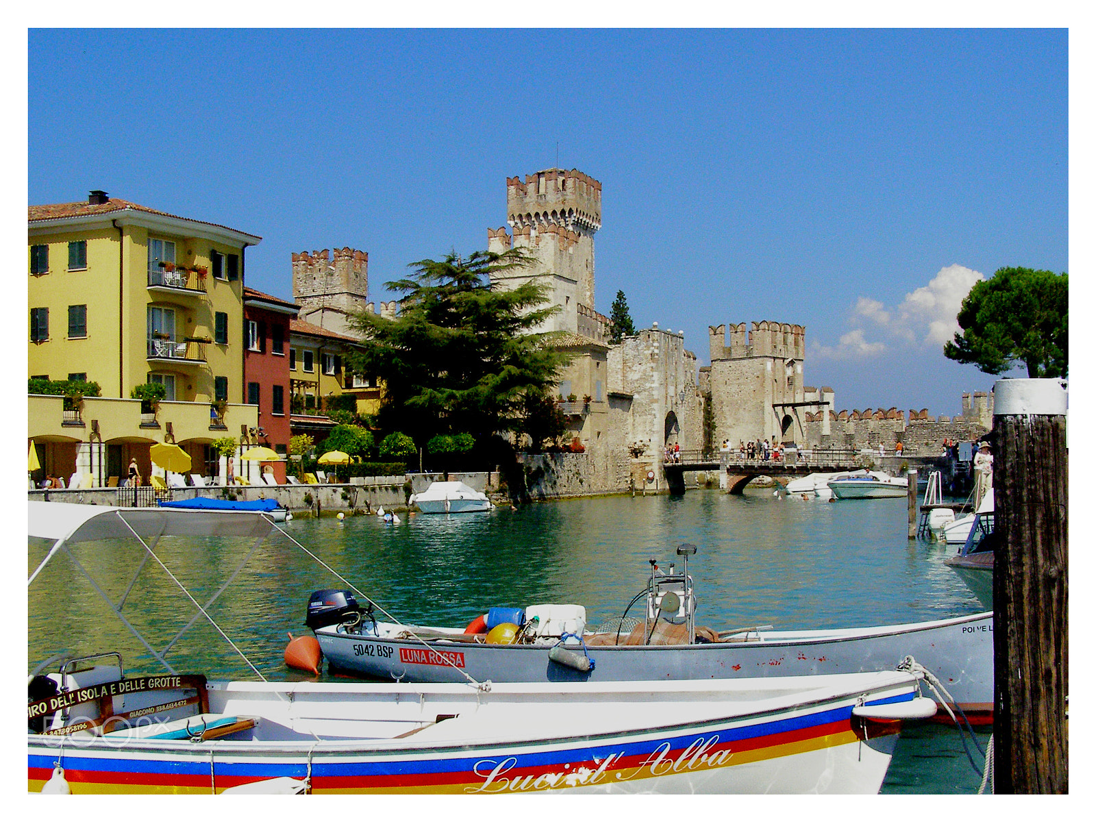 Olympus SP500UZ sample photo. Scaliger castle - sirmione, italy photography