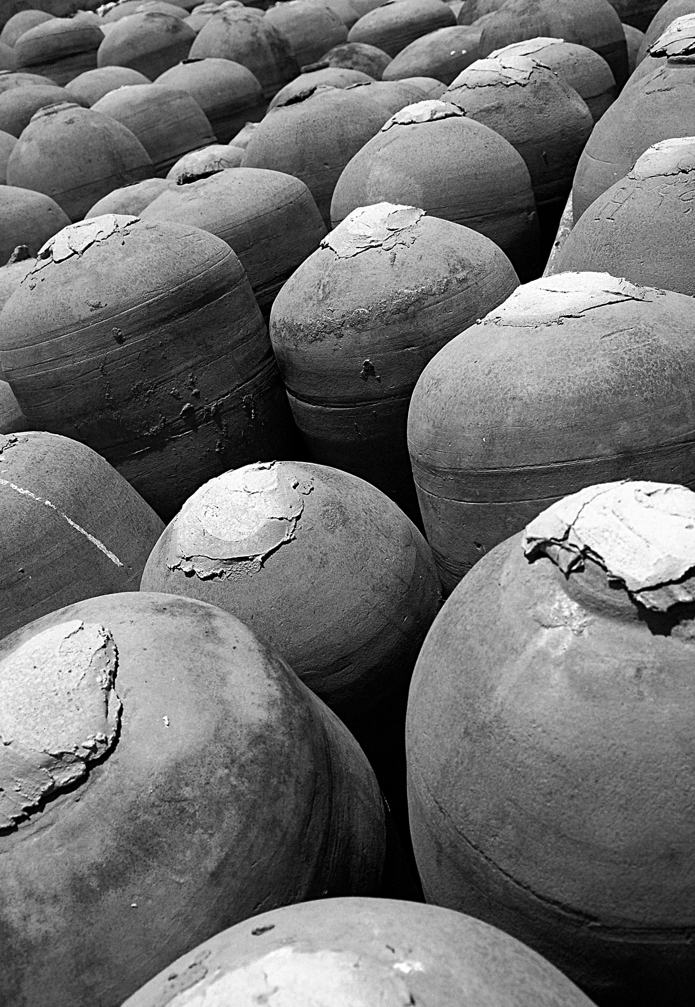 Nikon D70s sample photo. Pisco fermentation containers photography