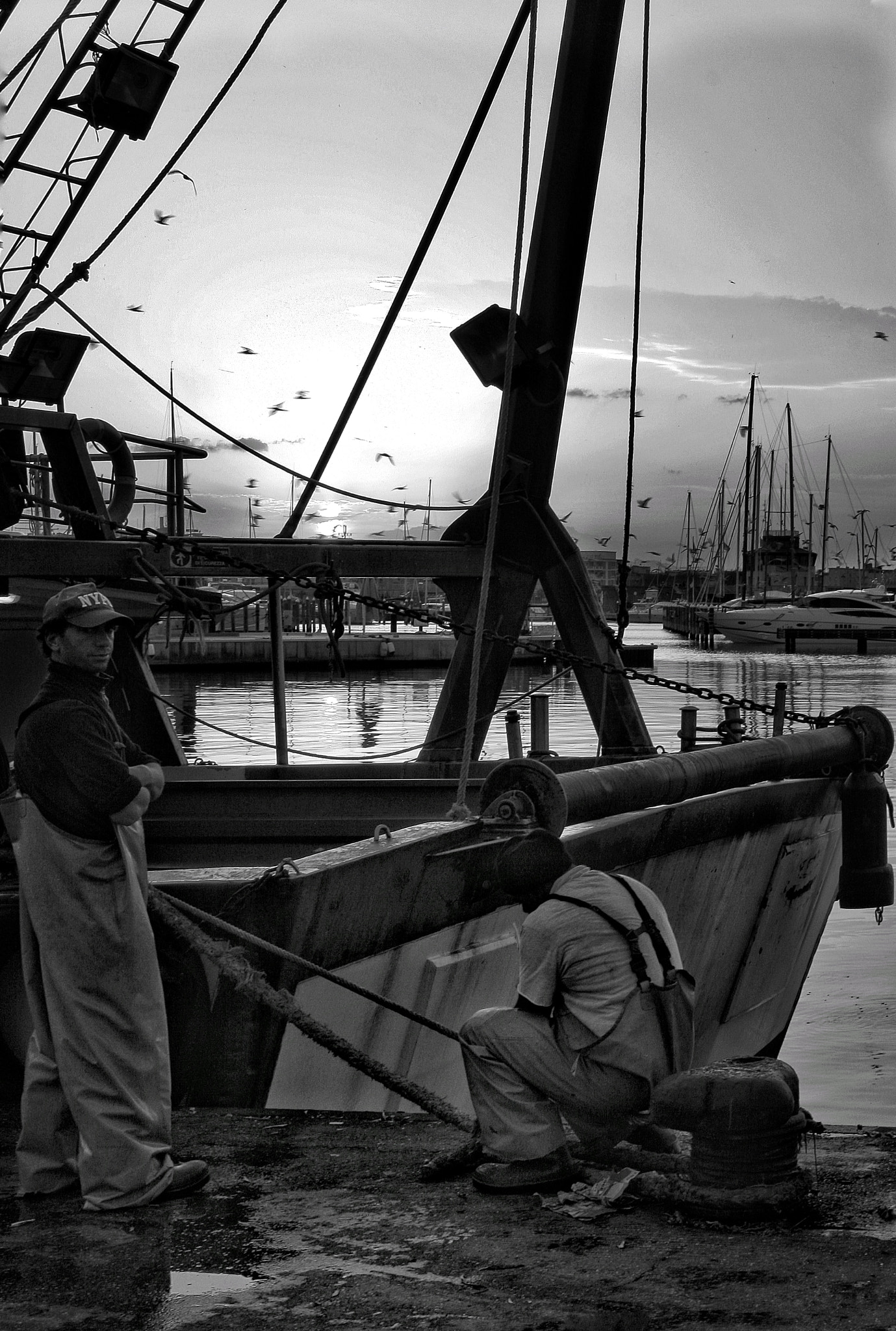 Canon EOS 400D (EOS Digital Rebel XTi / EOS Kiss Digital X) sample photo. The hard work of fishermen photography