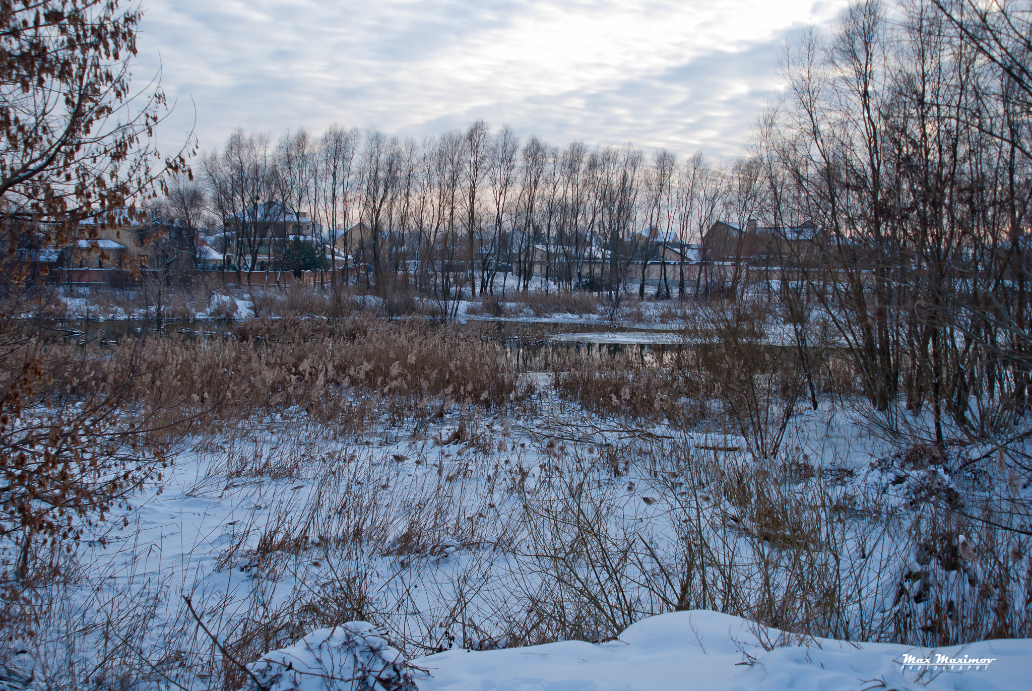 Nikon D200 sample photo. Winter countryside photography