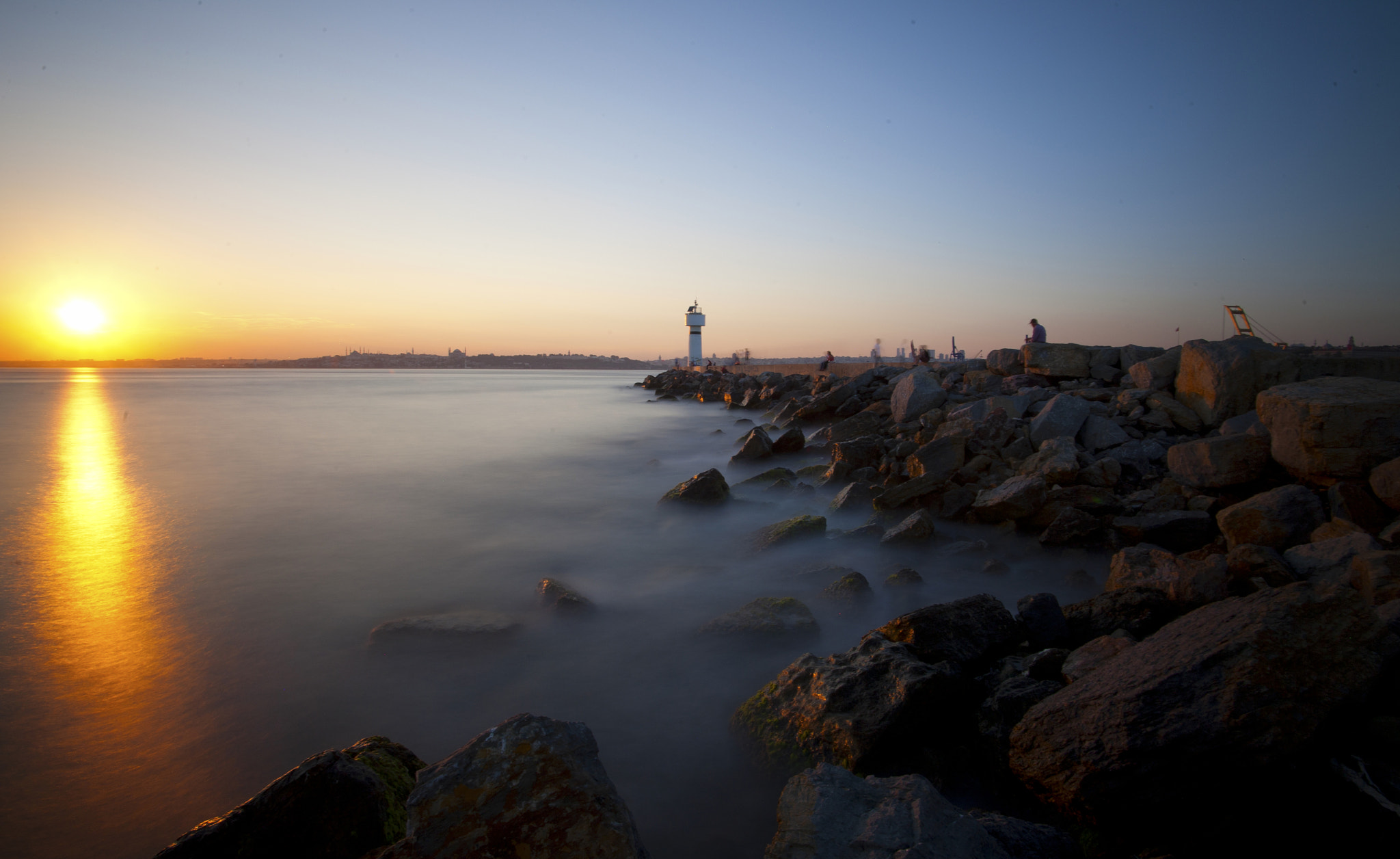 Canon EOS 5D sample photo. Lighthouse watching sunset photography