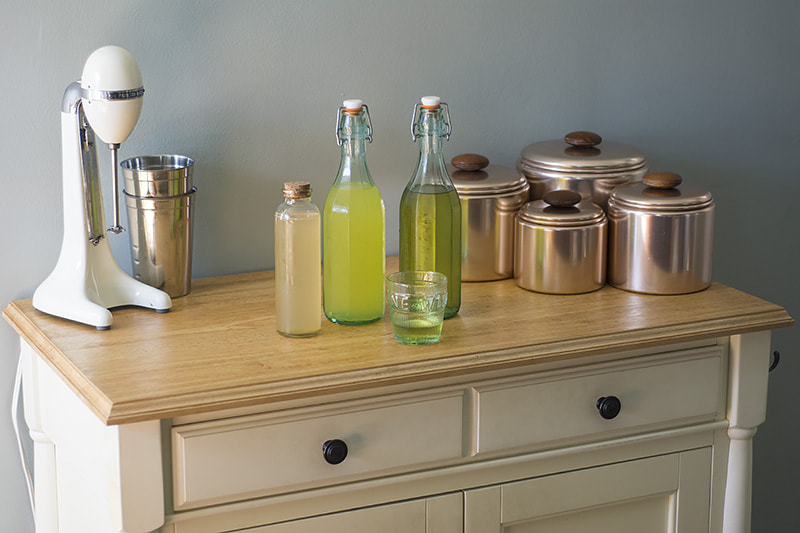 Nikon D7100 + AF Nikkor 50mm f/1.8 sample photo. Limoncello, lime-oncello & rhubarb simple syrup photography