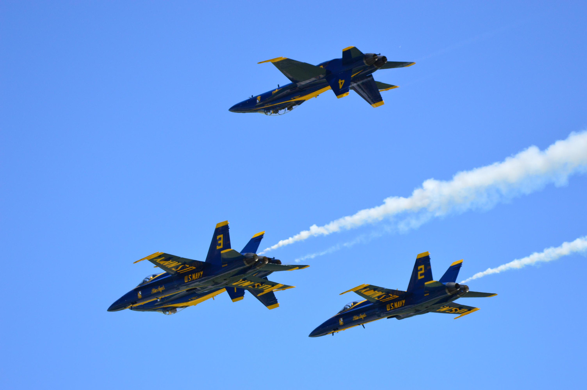 Nikon D3200 + Tamron SP 150-600mm F5-6.3 Di VC USD sample photo. Blue angels double farvel photography