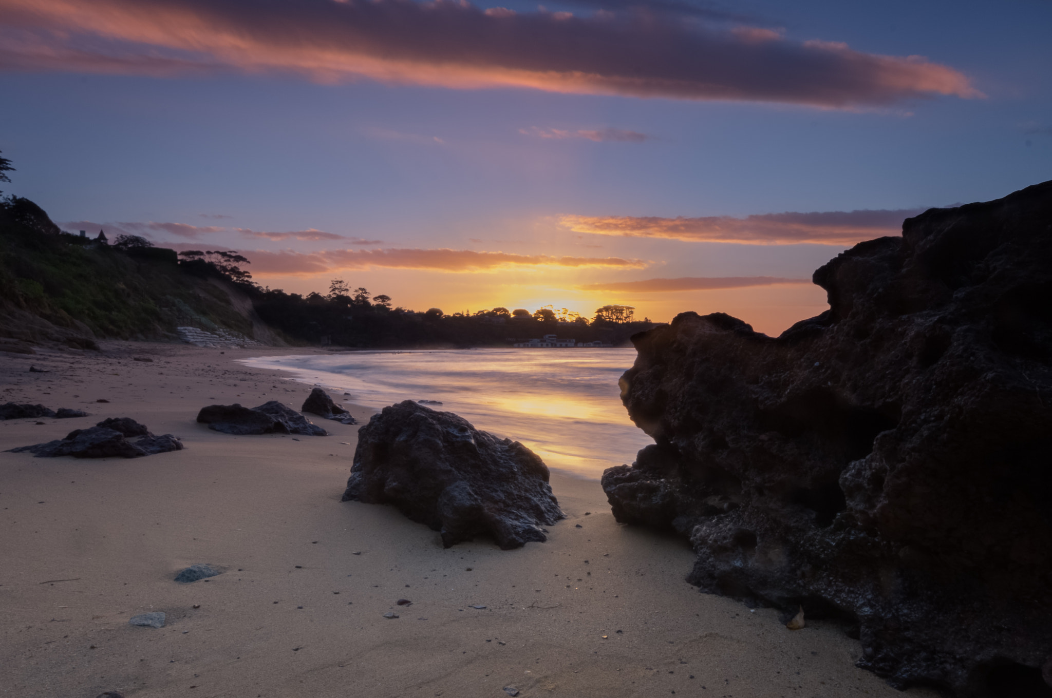 Pentax K-r sample photo. Harveys bay sunet photography