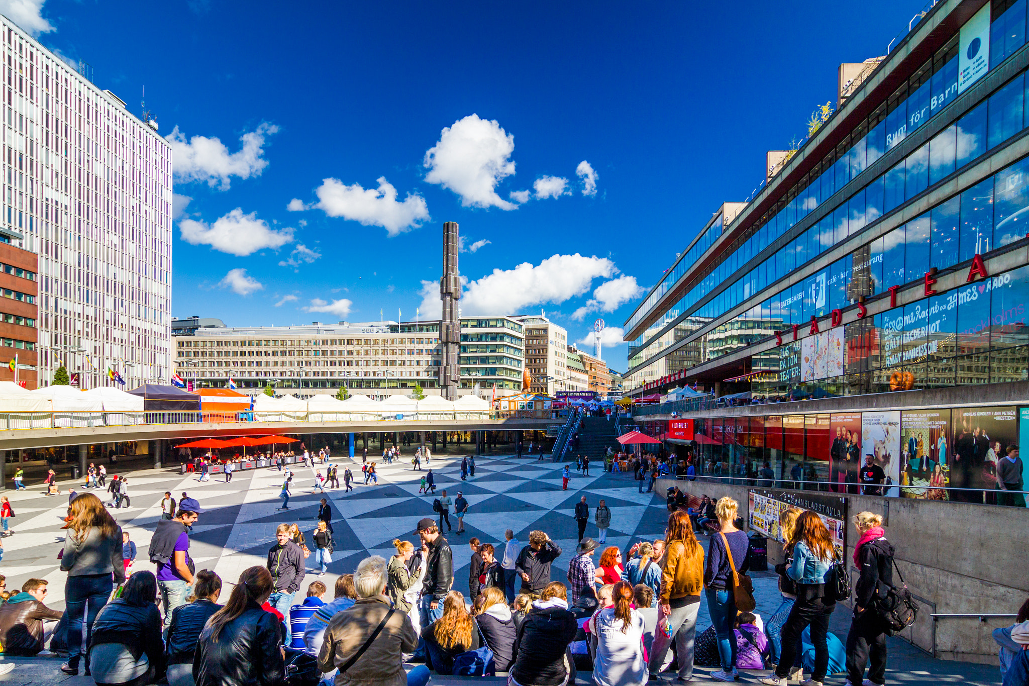 Tokina AT-X Pro 12-24mm F4 (IF) DX sample photo. Sweden-stockholm-sergels torg photography