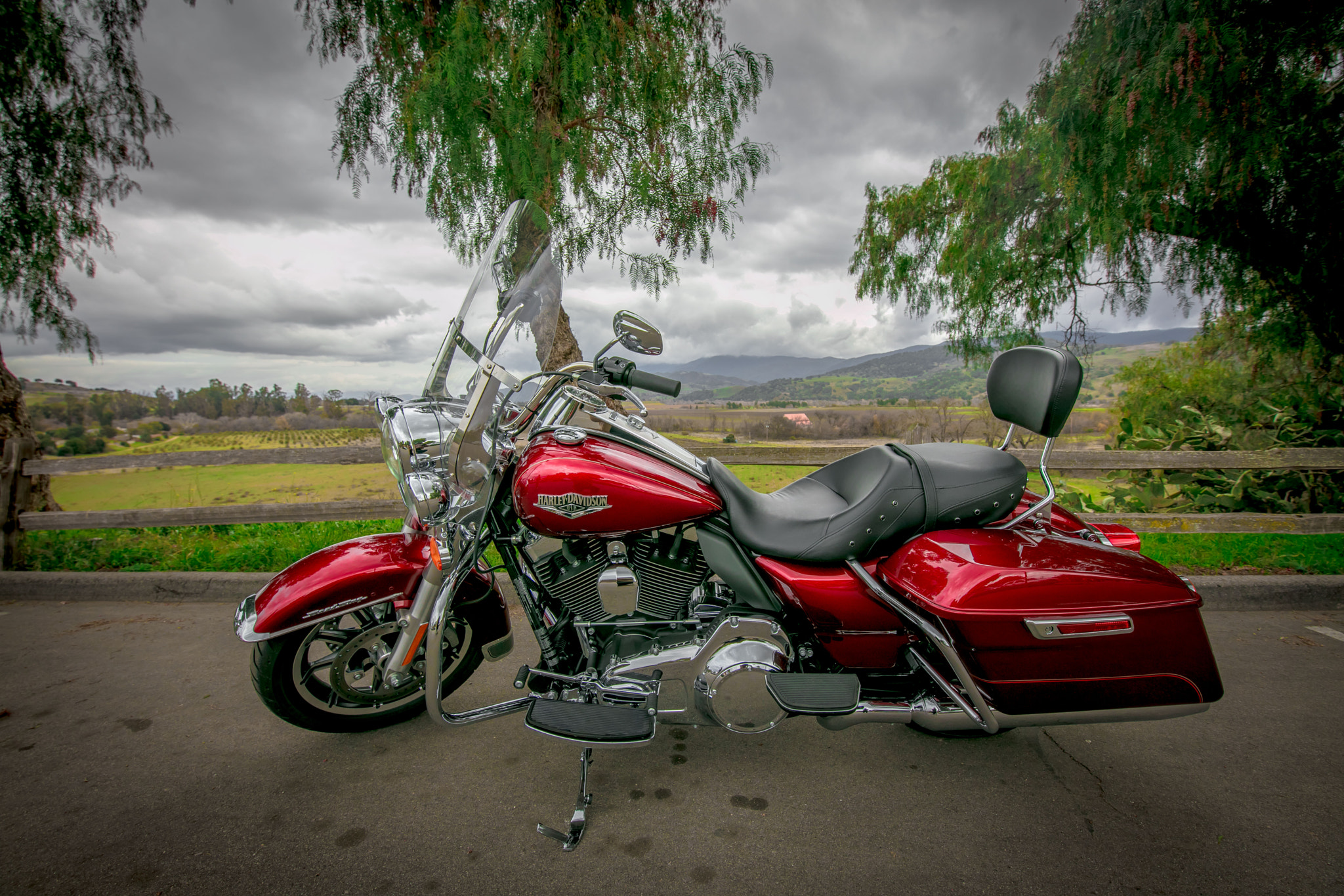 Canon EF 300mm f/2.8L sample photo. Beautiful harley in a beautiful landscape photography