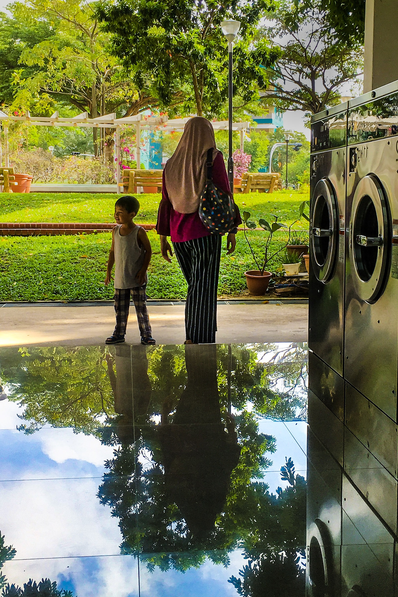 iPad Pro back camera 4.15mm f/2.2 sample photo. Laundry garden, 2017 photography