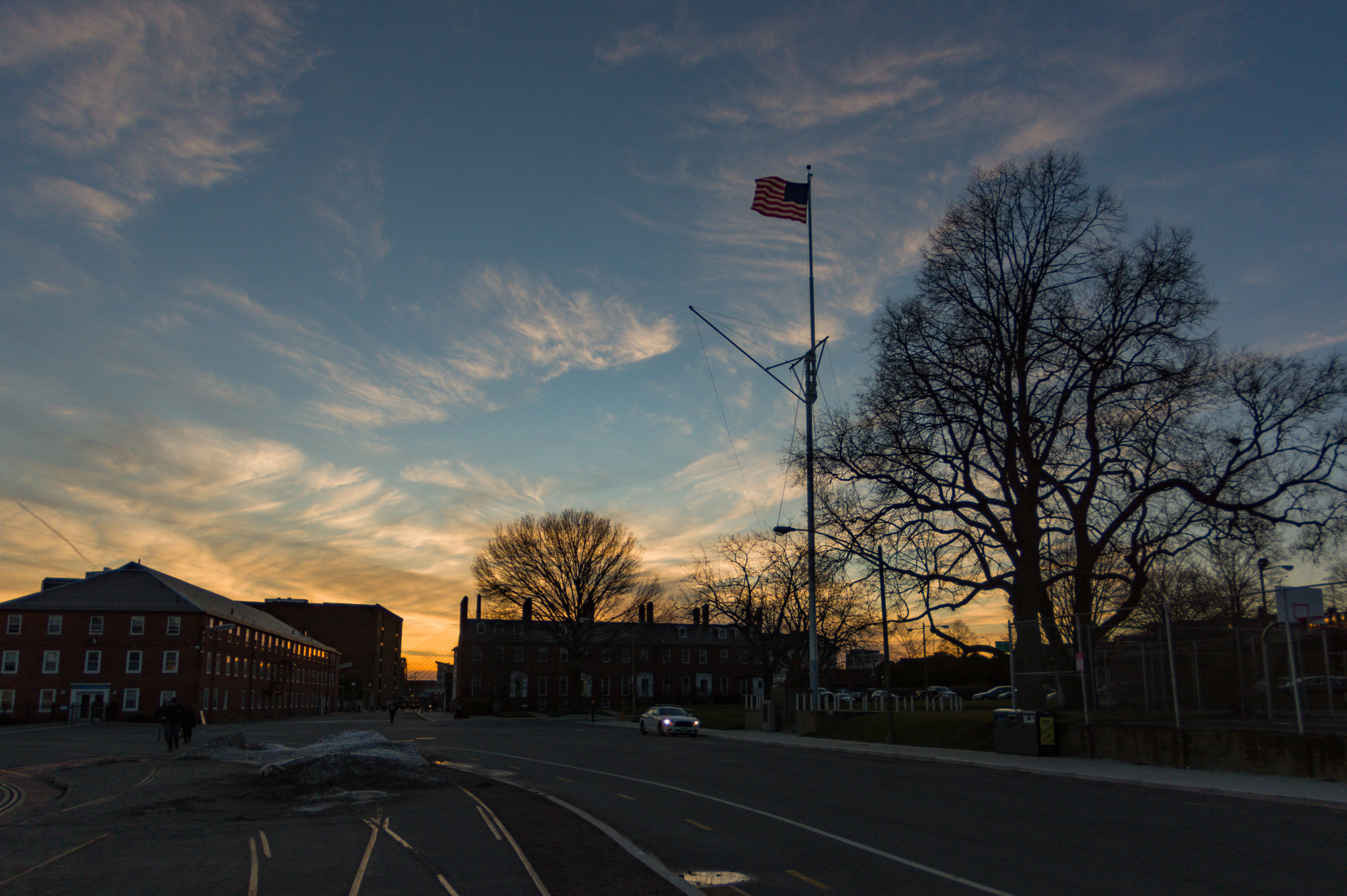 Pentax K-3 II sample photo. Navy yard sunset photography