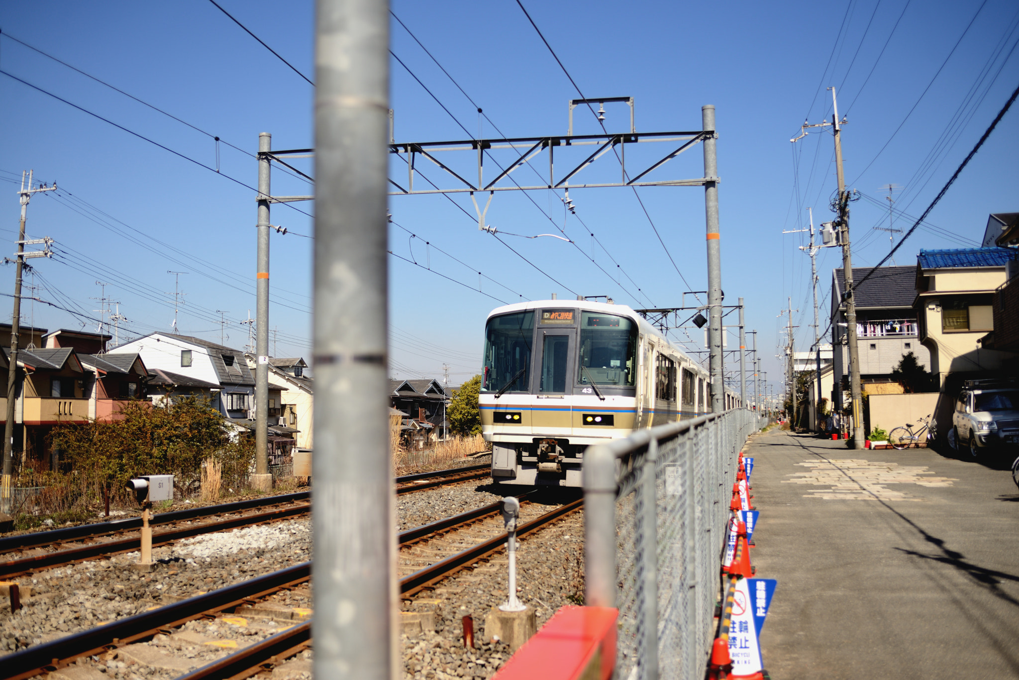 Nikon D600 sample photo. Nara line - inari station photography