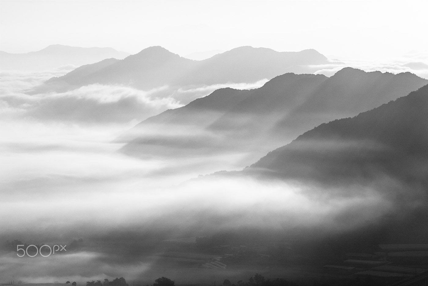 Canon EOS-1D sample photo. The sea of clouds. photography