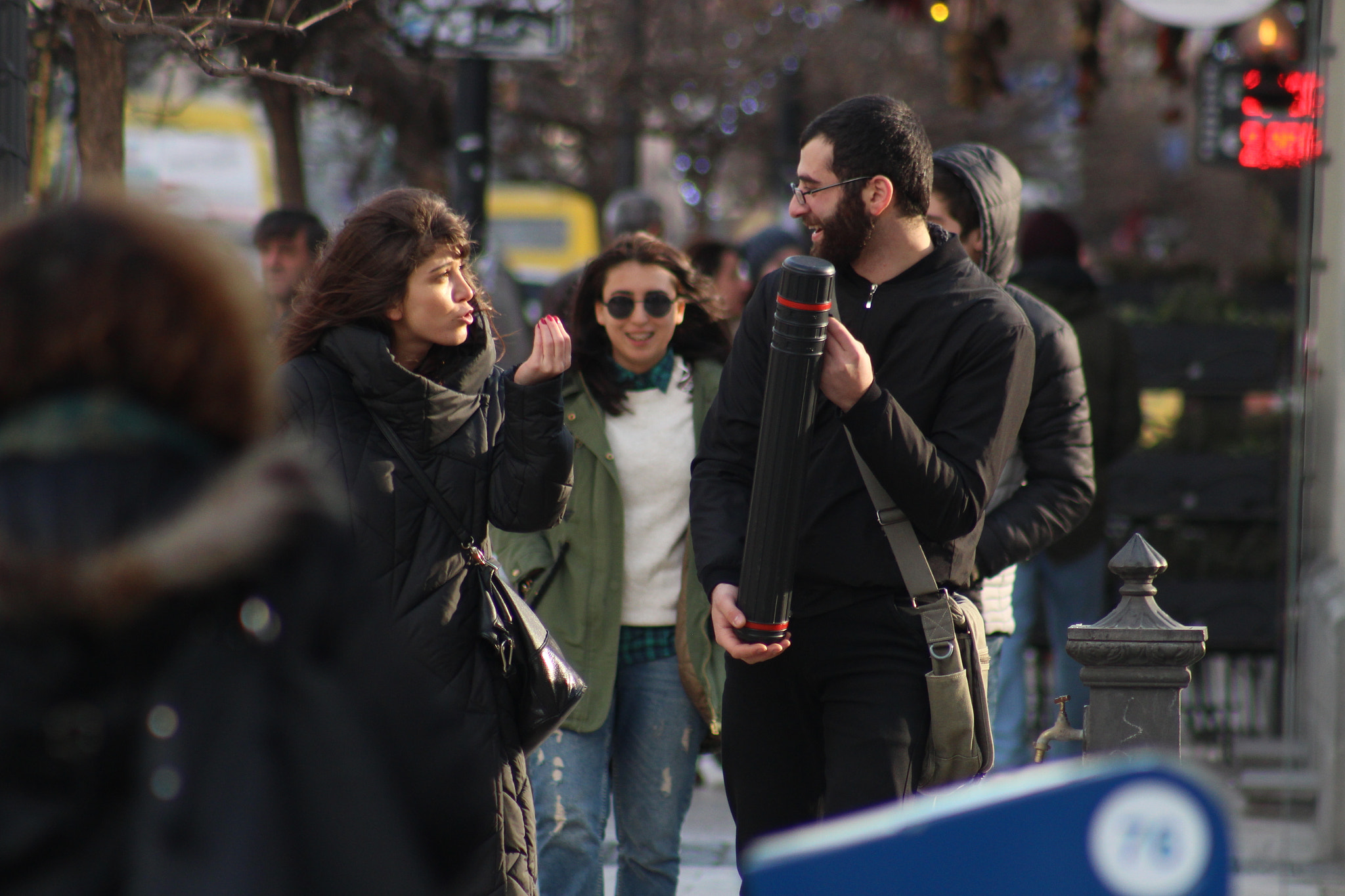 Canon EF 75-300mm f/4-5.6 USM sample photo. Funny streets photography