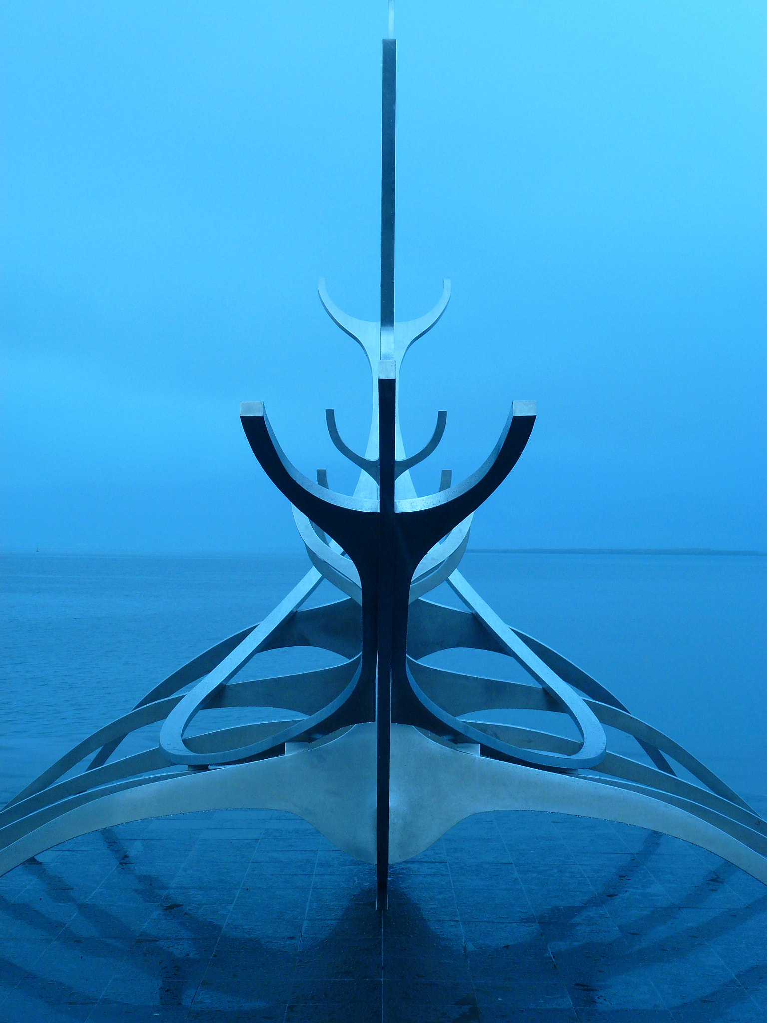 Panasonic DMC-ZS10 sample photo. This is a metal sculpture on the coast of reykjavi ... photography