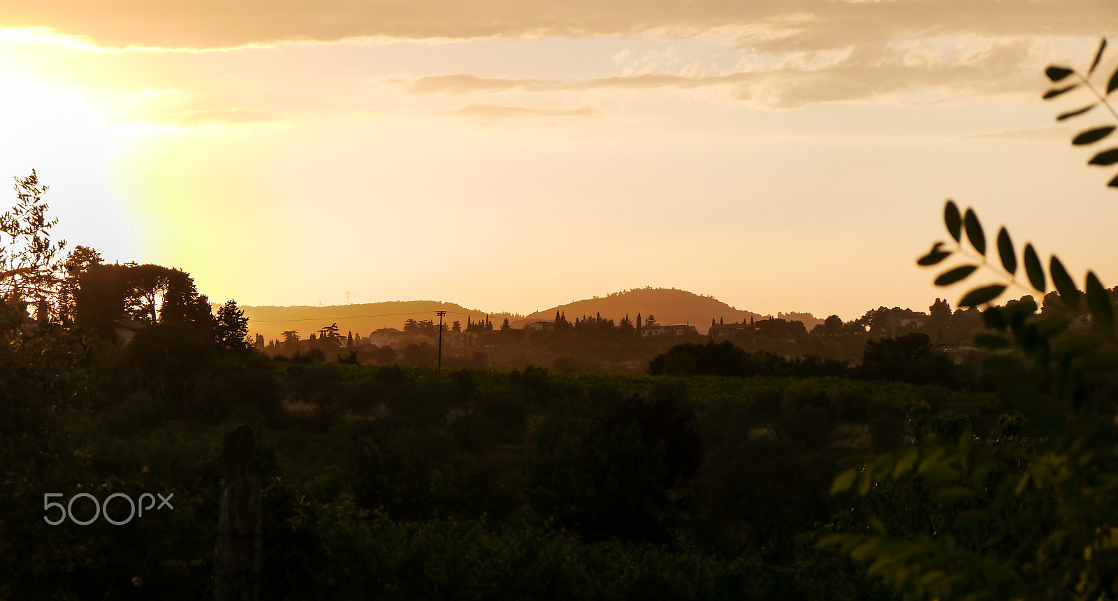 Panasonic Lumix DMC-G5 sample photo. Tuscany sunset photography