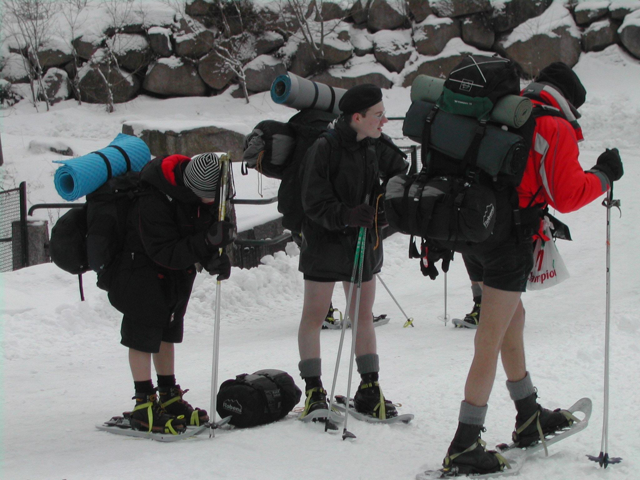 Kodak Picture Maker G3 sample photo. Boy scouts in winter... photography