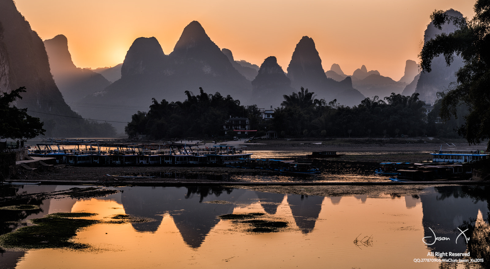 smc PENTAX-FA 645 Macro 120mm F4 sample photo. Guilin sunset photography