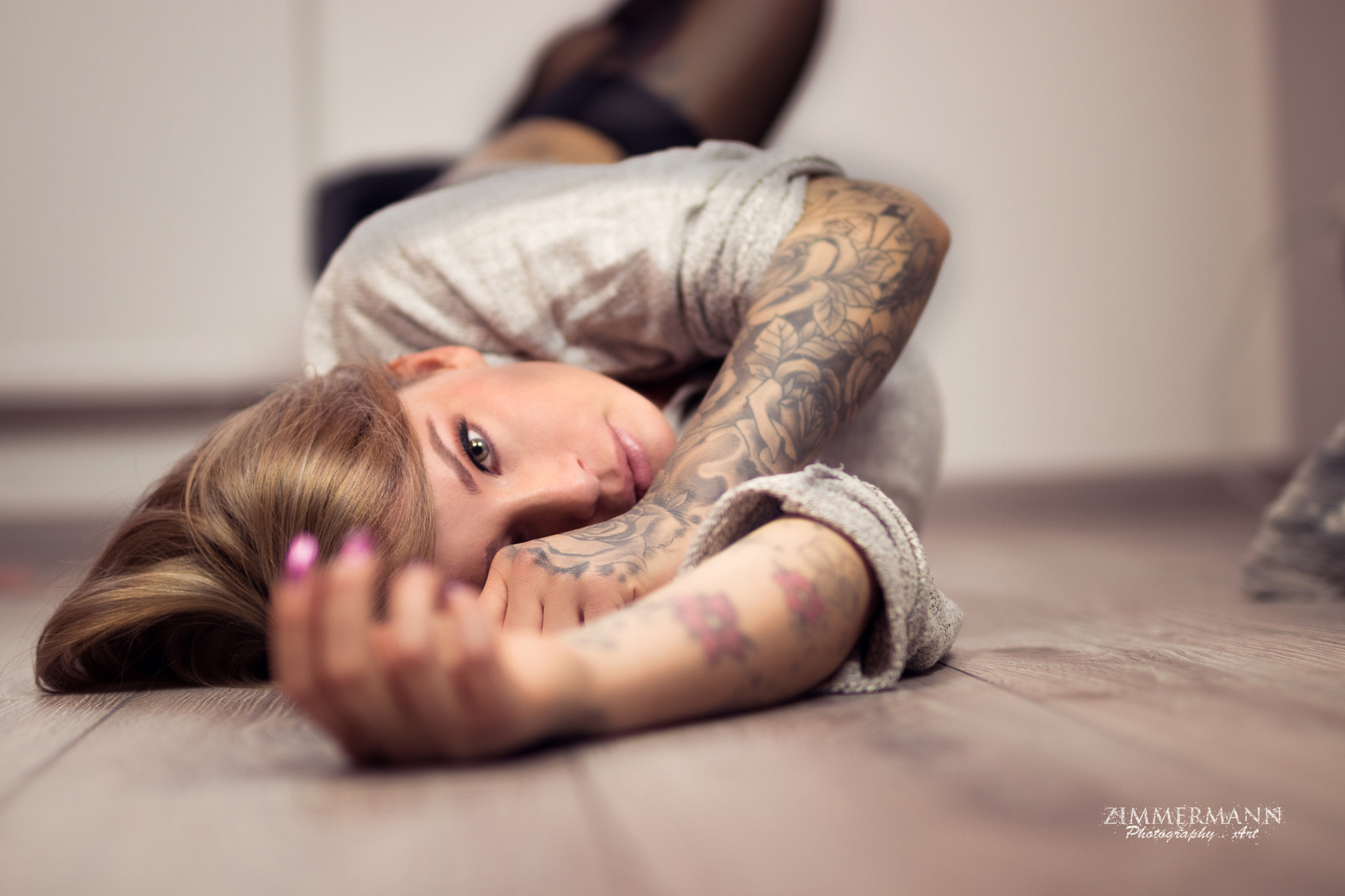 Sigma 50mm F1.4 EX DG HSM sample photo. Tattooed girl photography