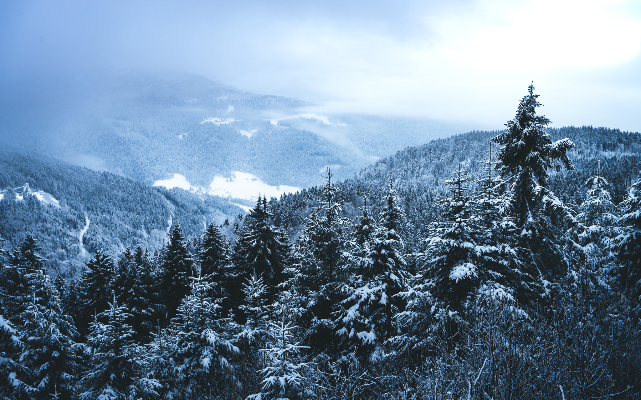 Tamron 18-270mm F3.5-6.3 Di II PZD sample photo. Black forest winterlandscape photography