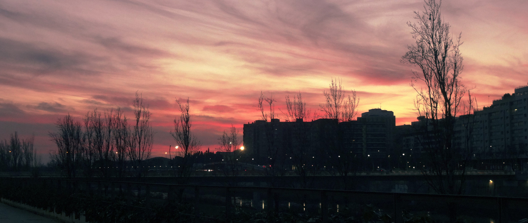 Sony Cyber-shot DSC-QX10 sample photo. Lleida's sunset photography