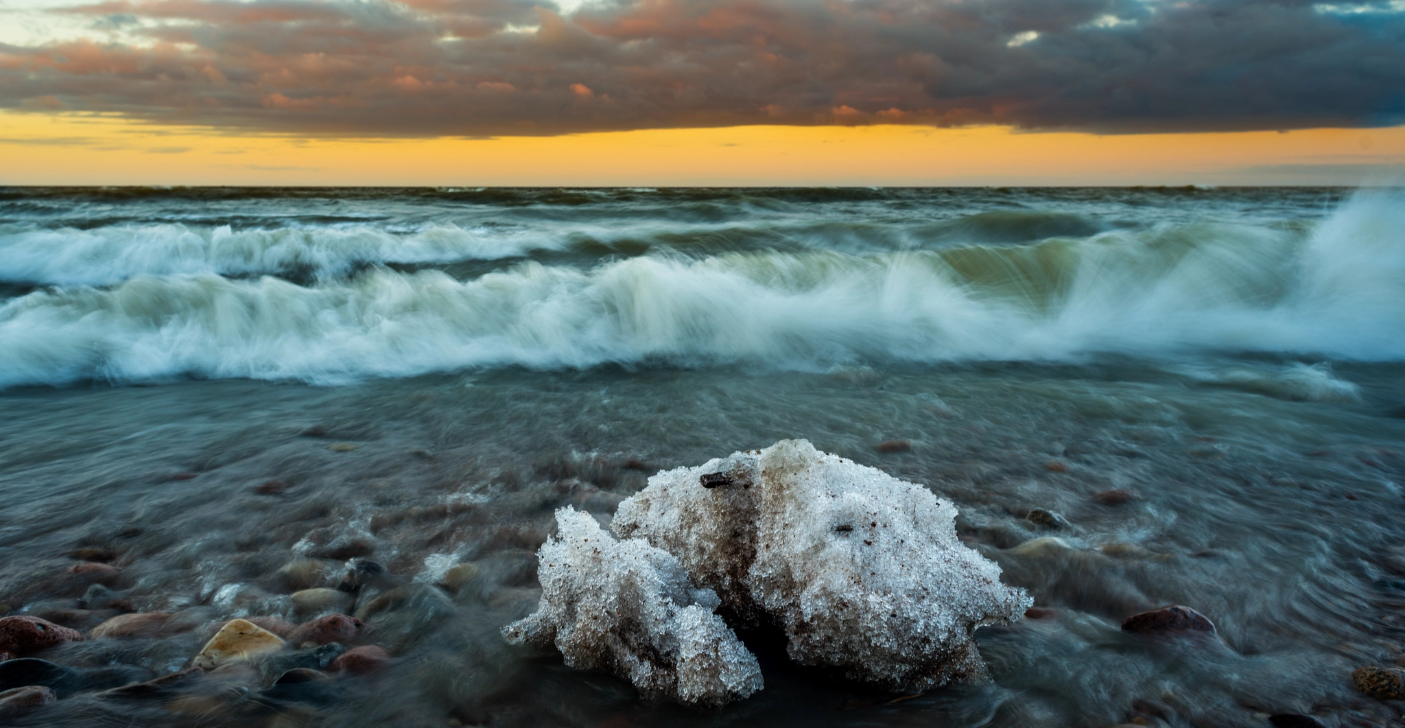 Nikon D750 + Nikon AF Nikkor 24mm F2.8D sample photo. Baltic sunset photography